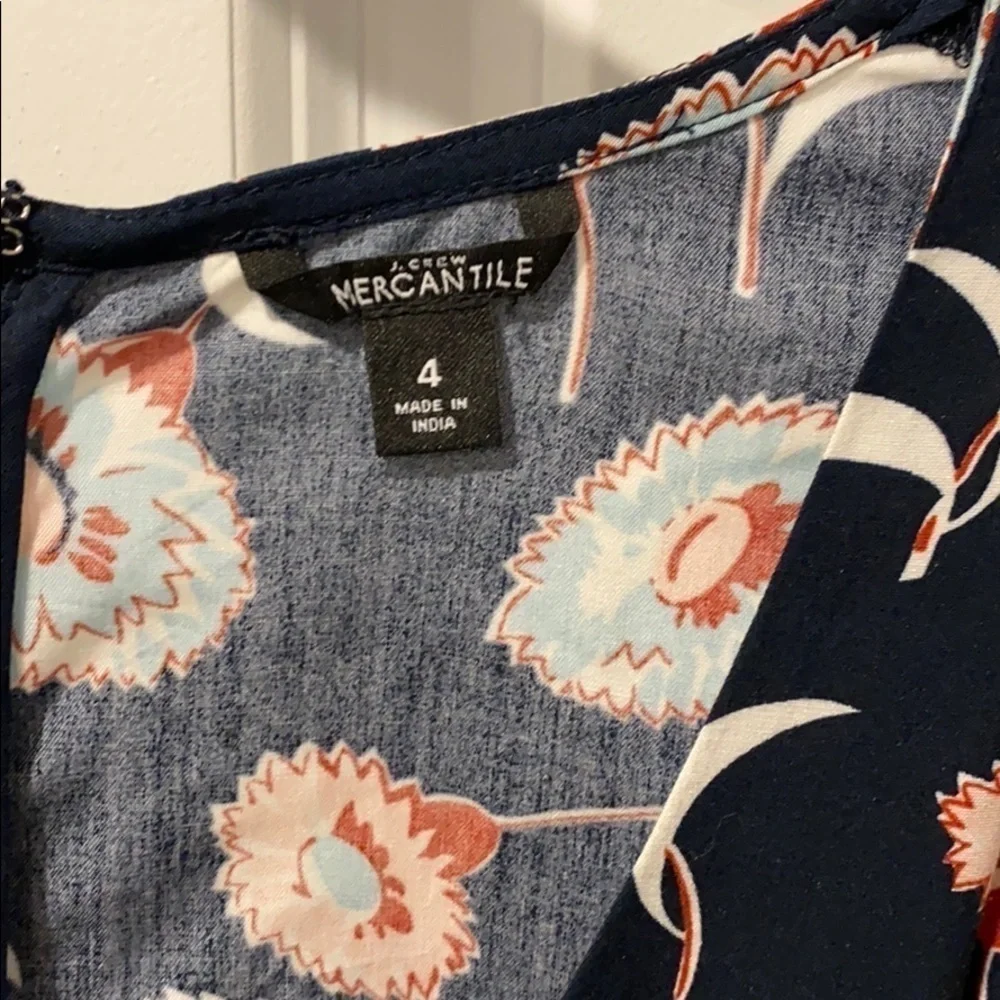 J Crew EUC ruffled faux wrap dress